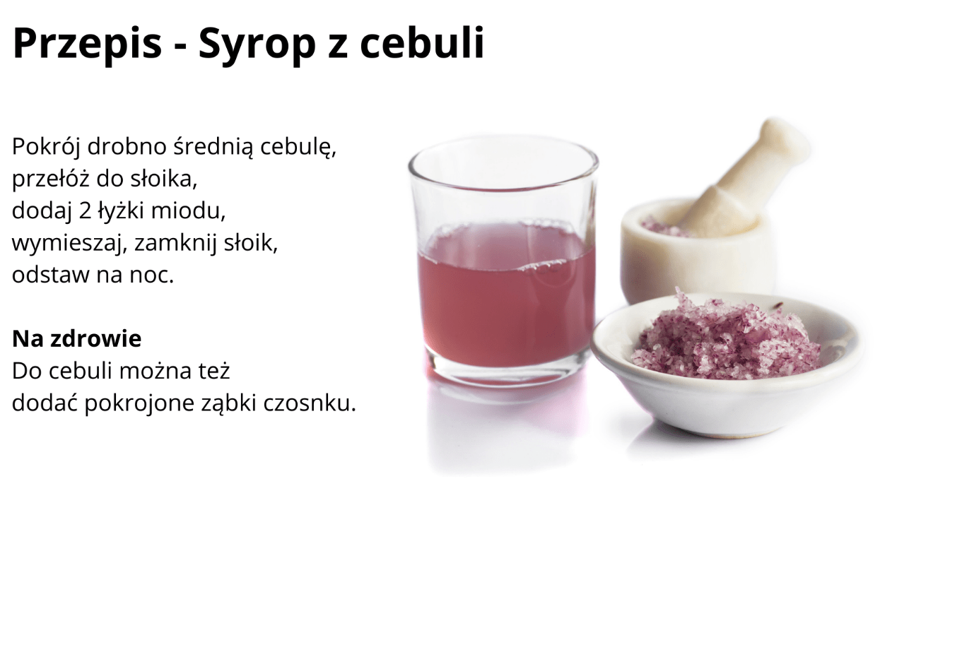 Przepis na syrop z cebuli